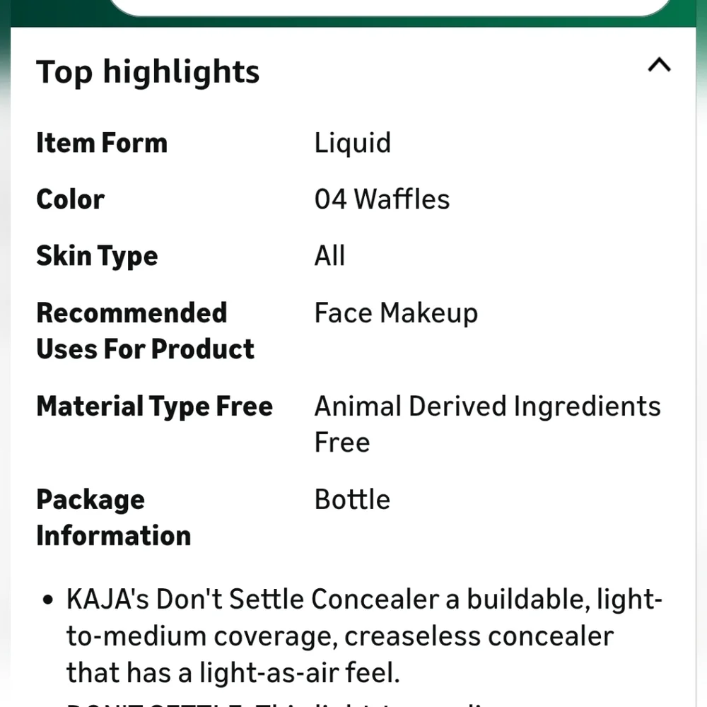 Kaja Don't Settle Flexible & Seamless Concealer In (04) 'Waffles'. NIB. Sealed.